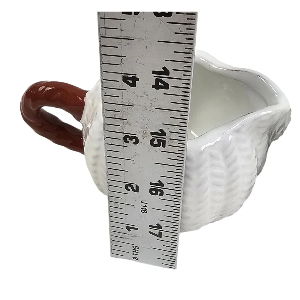 White Ceramic Pumpkin‎ Creamer and Sugar Bowl Set with Spoon Fall Harvest Decor